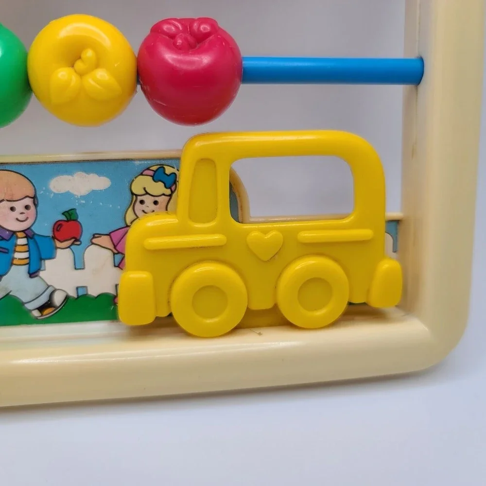 Fisher Price Discovery Beads School Vintage Toy #1062 Travel Size Nesting Cups